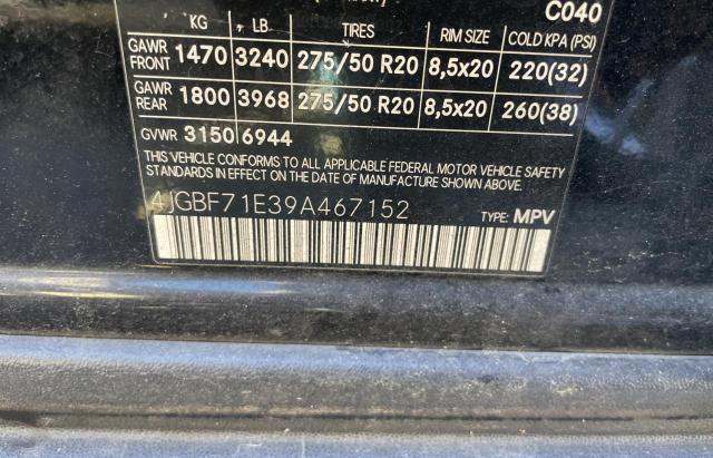 Aukcja sprzedaży 2009 Mercedes-benz Gl 450 4matic, vin: 4JGBF71E39A467152, numer aukcji: 81533293