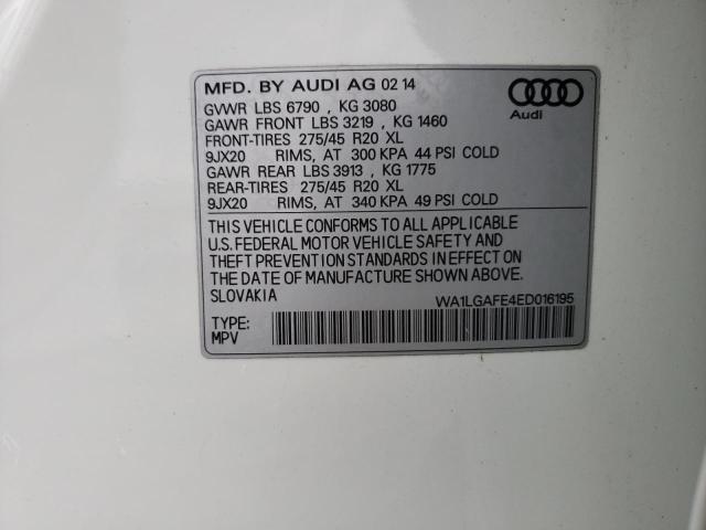 78863453 :رقم المزاد ، WA1LGAFE4ED016195 vin ، 2014 Audi Q7 Premium Plus مزاد بيع