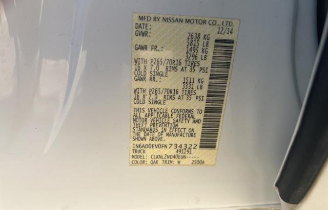 Продаж на аукціоні авто 2015 Nissan Frontier S, vin: 1N6AD0EV0FN734322, номер лоту: 79741033