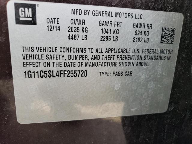 78745193 :رقم المزاد ، 1G11C5SL4FF255720 vin ، 2015 Chevrolet Malibu 1lt مزاد بيع