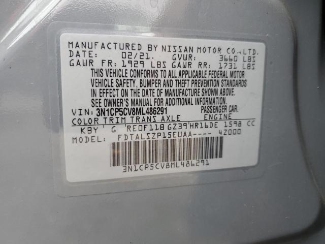 79228733 :رقم المزاد ، 3N1CP5CV8ML486291 vin ، 2021 Nissan Kicks Sv مزاد بيع
