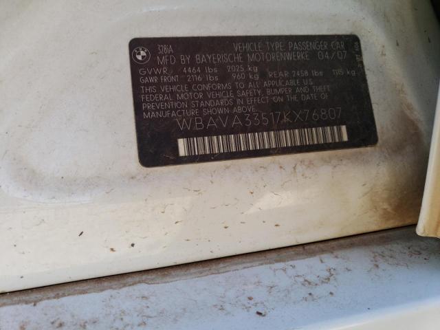Продажа на аукционе авто 2007 Bmw 328 I, vin: WBAVA33517KX76807, номер лота: 75554523