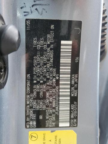 79971123 :رقم المزاد ، JTJHA31U160103498 vin ، 2006 Lexus Rx 330 مزاد بيع
