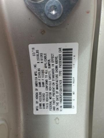 Aukcja sprzedaży 2016 Honda Accord Lx, vin: 1HGCR2F31GA157428, numer aukcji: 81431883