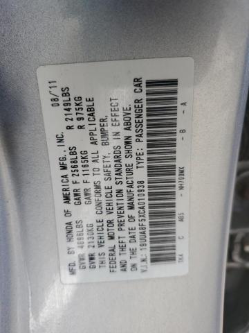 82145443 :رقم المزاد ، 19UUA8F5XCA010938 vin ، 2012 Acura Tl مزاد بيع