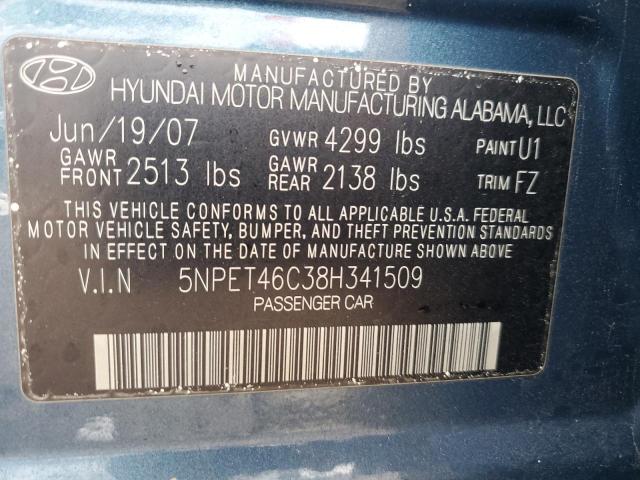 Aukcja sprzedaży 2008 Hyundai Sonata Gls, vin: 5NPET46C38H341509, numer aukcji: 82218953