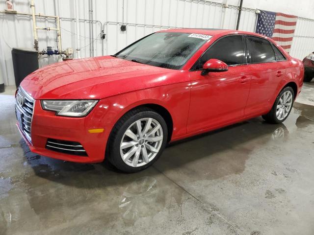 2017 Audi A4 Premium მანქანა იყიდება აუქციონზე, vin: WAUANAF48HN014696, აუქციონის ნომერი: 81416433