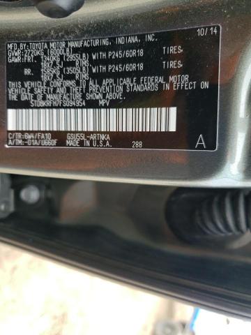 80247323 :رقم المزاد ، 5TDBKRFH7FS094954 vin ، 2015 Toyota Highlander Le مزاد بيع