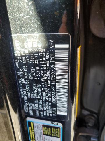 80071183 :رقم المزاد ، KM8SNDHF1HU250759 vin ، 2017 Hyundai Santa Fe مزاد بيع