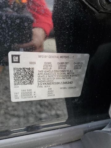 81312643 :رقم المزاد ، 1GYKNERS8KZ245343 vin ، 2019 Cadillac Xt5 Premium Luxury مزاد بيع