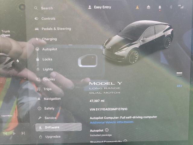 Продаж на аукціоні авто 2021 Tesla Model Y, vin: 5YJYGAEE9MF137910, номер лоту: 81921303
