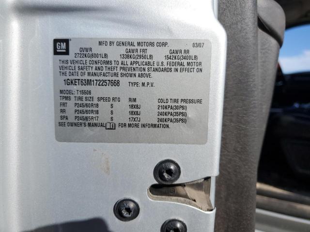 82374653 :رقم المزاد ، 1GKET63M172257668 vin ، 2007 Gmc Envoy Denali مزاد بيع
