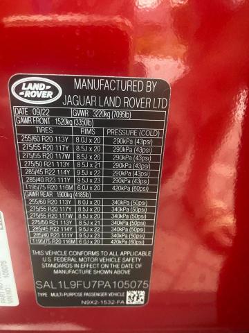 79877053 :رقم المزاد ، SAL1L9FU7PA105075 vin ، 2023 Land Rover Range Rover Sport Dynamic Se مزاد بيع
