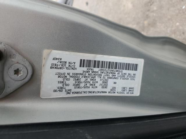 80923073 :رقم المزاد ، 5TEWN72N31Z723467 vin ، 2001 Toyota Tacoma Xtracab مزاد بيع