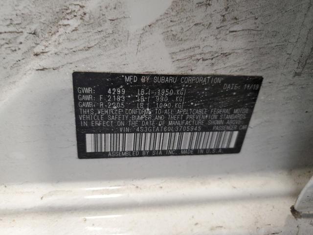 80308223 :رقم المزاد ، 4S3GTAT60L3705945 vin ، 2020 Subaru Impreza Limited مزاد بيع