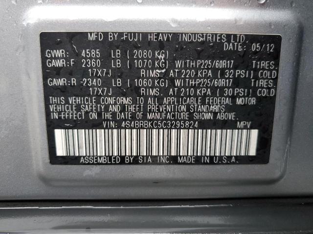 Aukcja sprzedaży 2012 Subaru Outback 2.5i Limited, vin: 4S4BRBKC5C3295824, numer aukcji: 79950383