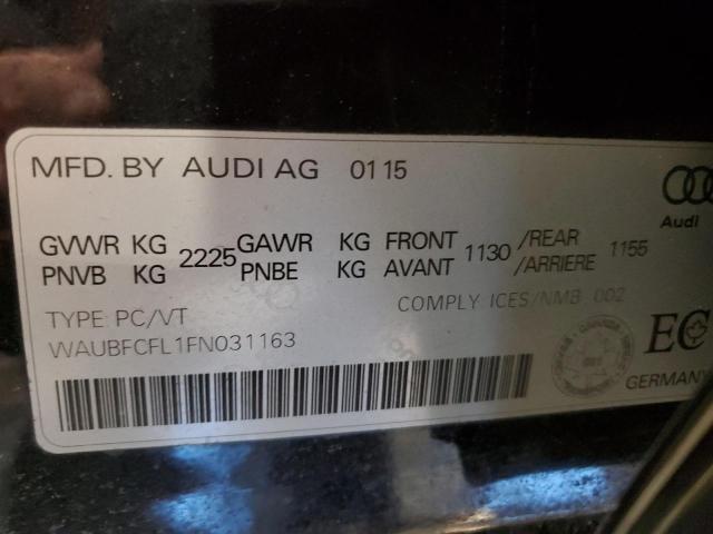 Продажа на аукционе авто 2015 Audi A4 Premium, vin: WAUBFCFL1FN031163, номер лота: 83471824