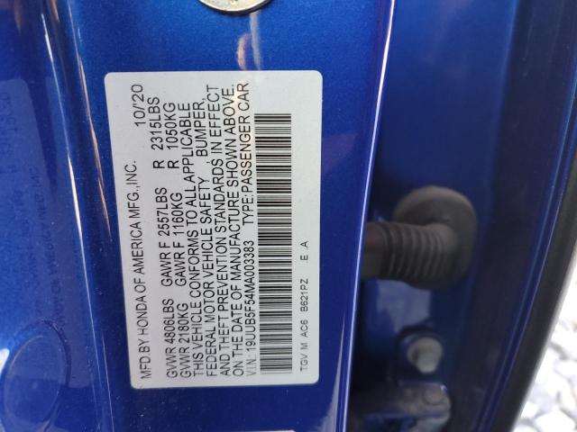 Aukcja sprzedaży 2021 Acura Tlx Tech A, vin: 19UUB5F54MA003383, numer aukcji: 82879324