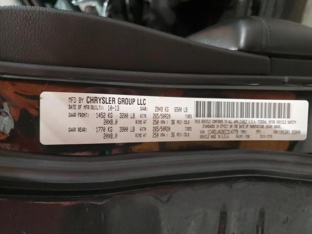 Продаж на аукціоні авто 2014 Dodge Durango, vin: 1C4RDJAG9EC314779, номер лоту: 86729644