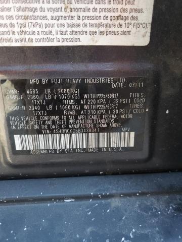 83920154 :رقم المزاد ، 4S4BRCKC5B3438341 vin ، 2011 Subaru Outback مزاد بيع