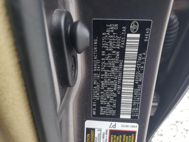 2017 Toyota Camry მანქანა იყიდება აუქციონზე, vin: 4T1BF1FK5HU776842, აუქციონის ნომერი: 86761054