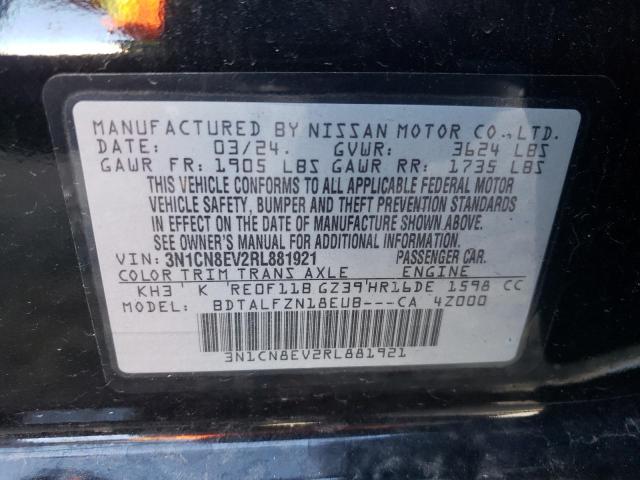 Продажа на аукционе авто 2024 Nissan Versa Sv, vin: 3N1CN8EV2RL881921, номер лота: 82463614