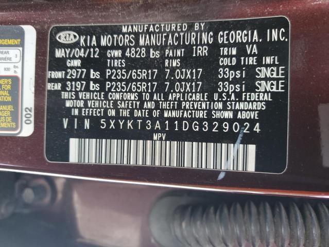 Aukcja sprzedaży 2013 Kia Sorento, vin: 5XYKT3A11DG329024, numer aukcji: 83570204