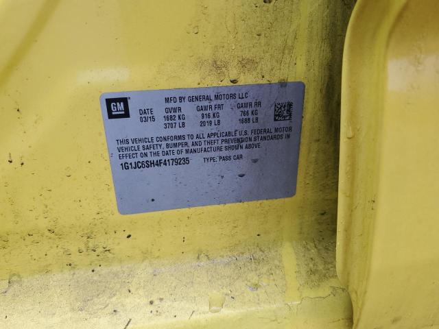 84057044 :رقم المزاد ، 1G1JC6SH4F4179235 vin ، 2015 Chevrolet Sonic مزاد بيع