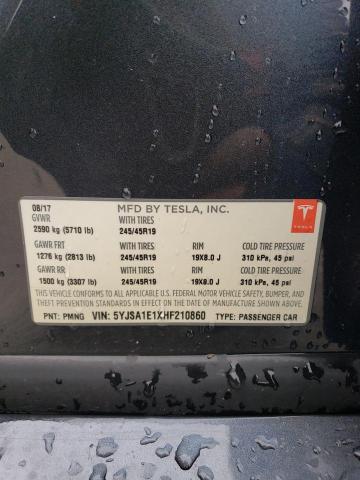 2017 Tesla Model S მანქანა იყიდება აუქციონზე, vin: 5YJSA1E1XHF210860, აუქციონის ნომერი: 84729974
