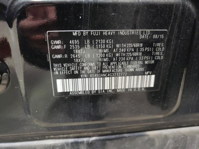 Aukcja sprzedaży 2016 Subaru Outback, vin: 4S4BSANC4G3212772, numer aukcji: 86193074