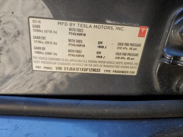 Aukcja sprzedaży 2016 Tesla Model S, vin: 5YJSA1E1XGF129033, numer aukcji: 85522824
