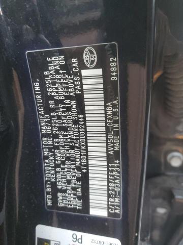 2013 Toyota Camry Hybr მანქანა იყიდება აუქციონზე, vin: 4T1BD1FKXDU092448, აუქციონის ნომერი: 87006654