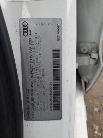 2014 Audi A6 მანქანა იყიდება აუქციონზე, vin: WAUDFAFC4EN070471, აუქციონის ნომერი: 81970824