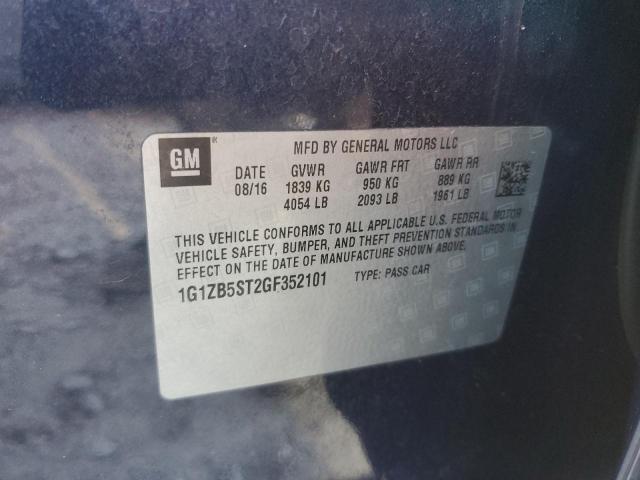 82616264 :رقم المزاد ، 1G1ZB5ST2GF352101 vin ، 2016 Chevrolet Malibu Ls مزاد بيع