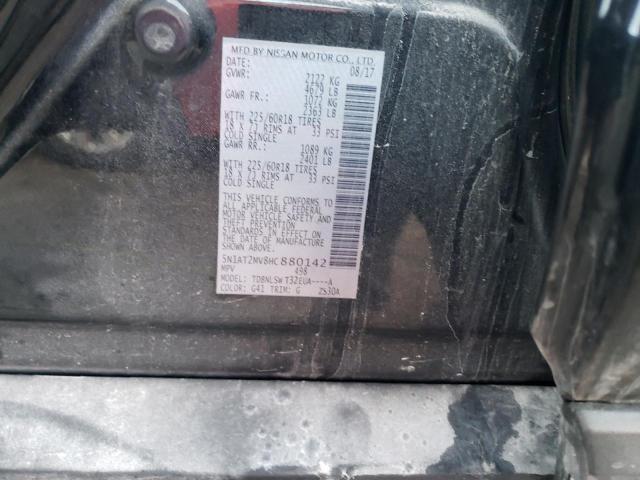 84795784 :رقم المزاد ، 5N1AT2MV8HC880142 vin ، 2017 Nissan Rogue مزاد بيع