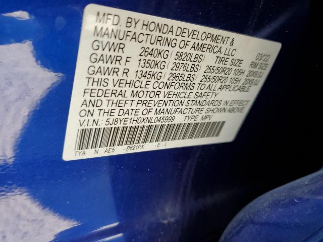 Aukcja sprzedaży 2022 Acura Mdx, vin: 5J8YE1H0XNL045999, numer aukcji: 83895594