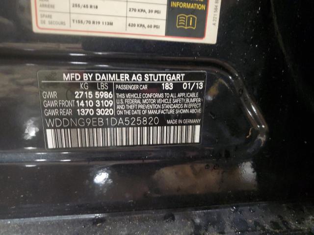 84631794 :رقم المزاد ، WDDNG9EB1DA525820 vin ، 2013 Mercedes-benz S مزاد بيع