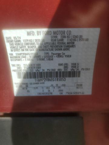 2014 Ford Taurus მანქანა იყიდება აუქციონზე, vin: 1FAHP2F86EG185053, აუქციონის ნომერი: 85962844
