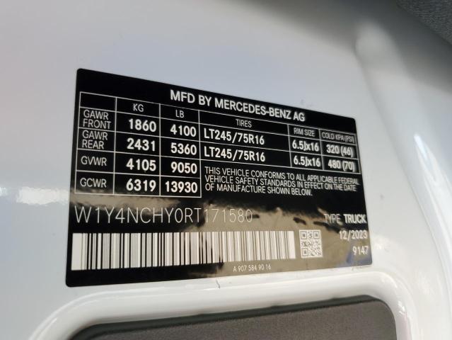 Продажа на аукционе авто 2024 Mercedes-benz Sprinter, vin: W1Y4NCHY0RT171580, номер лота: 85099814