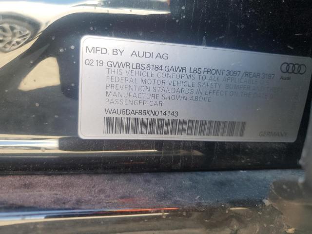 Продажа на аукционе авто 2019 Audi A8, vin: WAU8DAF86KN014143, номер лота: 85437434