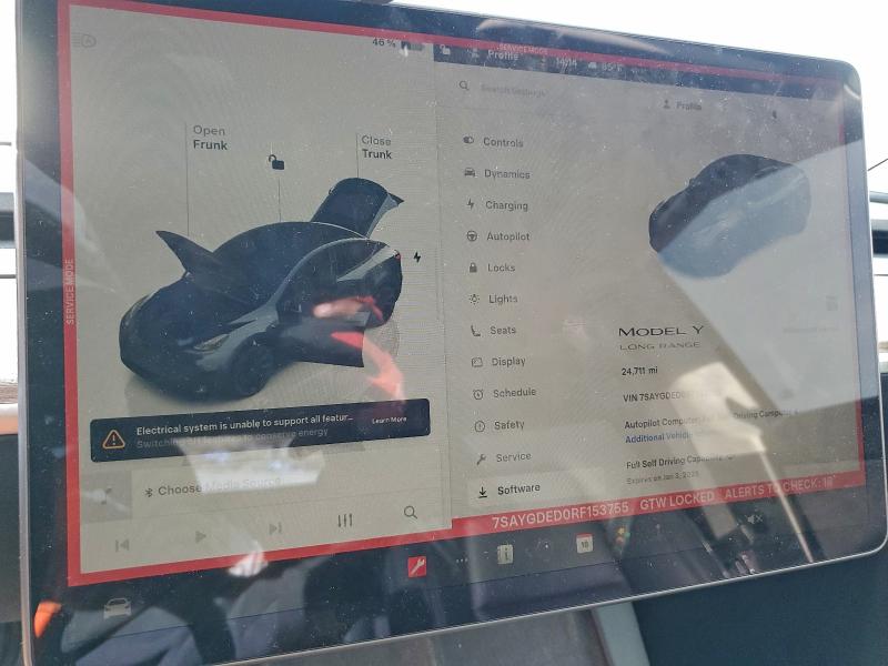 96899605 :رقم المزاد ، 7SAYGDED0RF153755 vin ، 2024 Tesla Model Y مزاد بيع