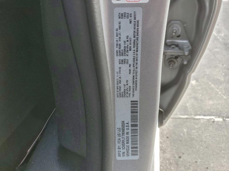 Продаж на аукціоні авто 2021 Ram 1500 Laram, vin: 1C6SRFJT7MN650504, номер лоту: 96956735