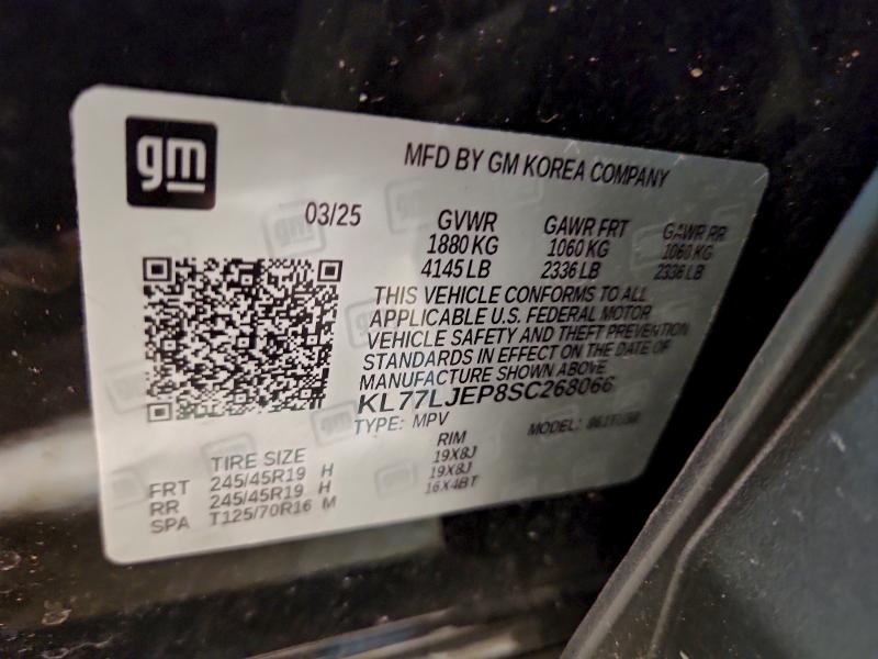 Aukcja sprzedaży 2025 Chevrolet Trax 2rs, vin: KL77LJEP8SC268066, numer aukcji: 97495055