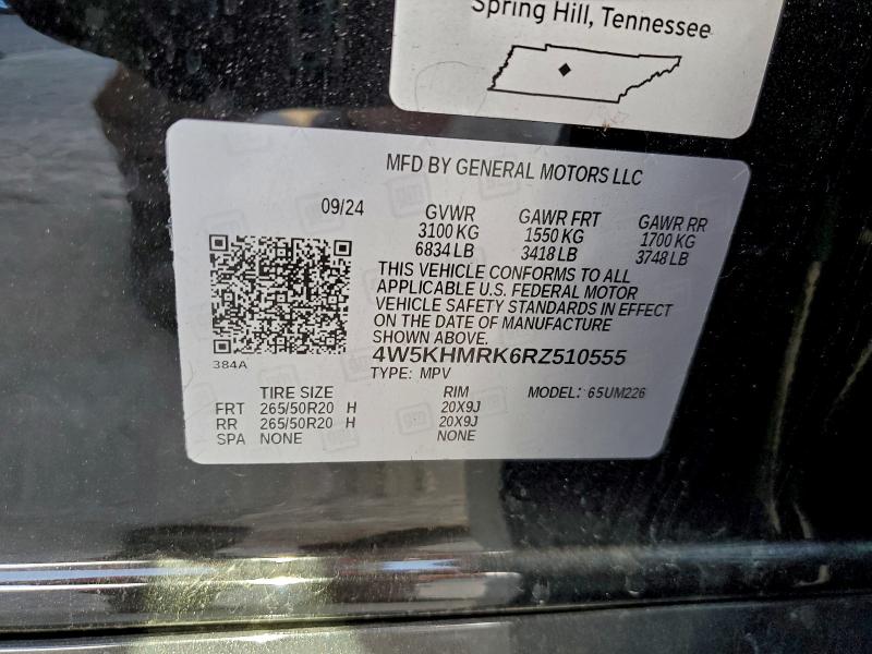 96535445 :رقم المزاد ، 4W5KHMRK6RZ510555 vin ، 2024 Acura Zdx مزاد بيع