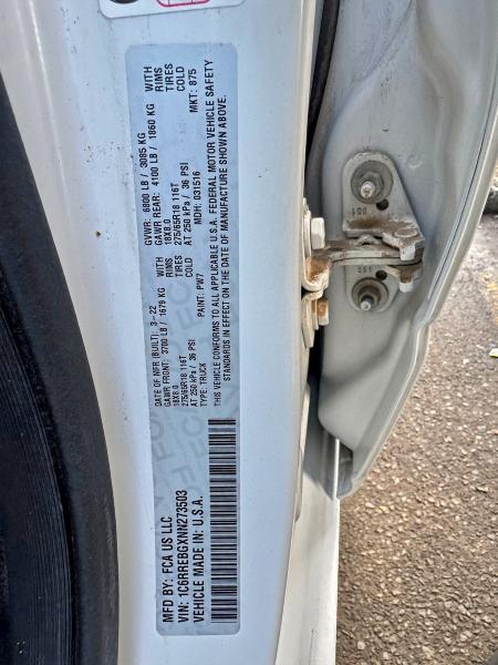 2022 Ram 1500 Big H მანქანა იყიდება აუქციონზე, vin: 1C6RREBGXNN273503, აუქციონის ნომერი: 95808775