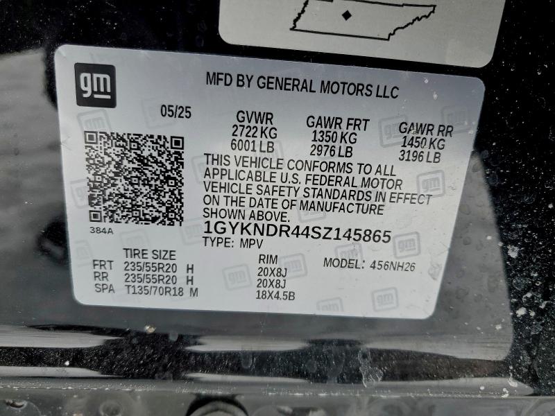 Продажа на аукционе авто 2025 Cadillac Xt5, vin: 1GYKNDR44SZ145865, номер лота: 96828065