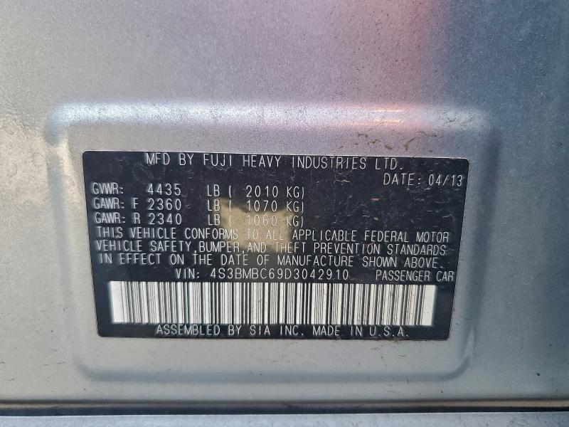 Продажа на аукционе авто 2013 Subaru Legacy, vin: 4S3BMBC69D3042910, номер лота: 95305615