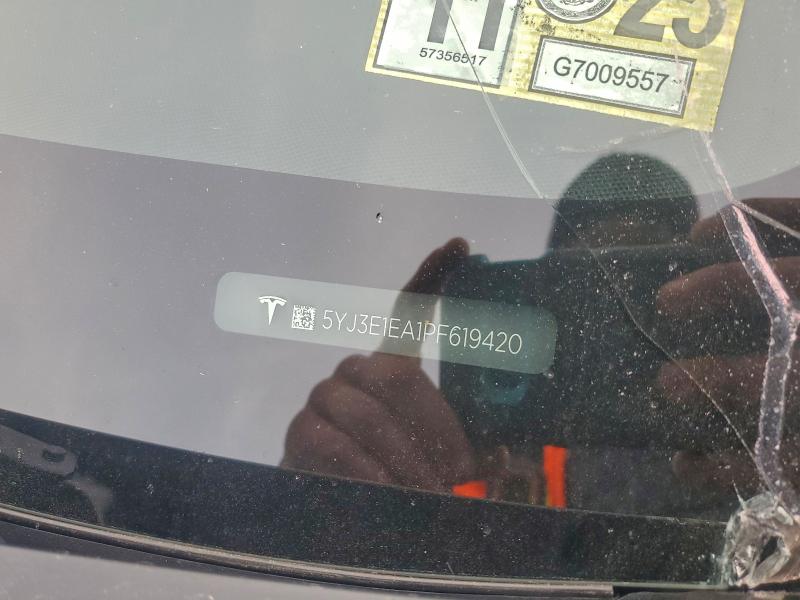 Aukcja sprzedaży 2023 Tesla Model 3, vin: 5YJ3E1EA1PF619420, numer aukcji: 94739675