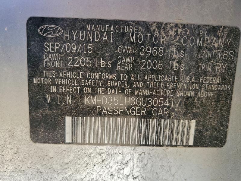 2016 Hyundai Elantra Gt მანქანა იყიდება აუქციონზე, vin: KMHD35LH3GU305417, აუქციონის ნომერი: 97381465