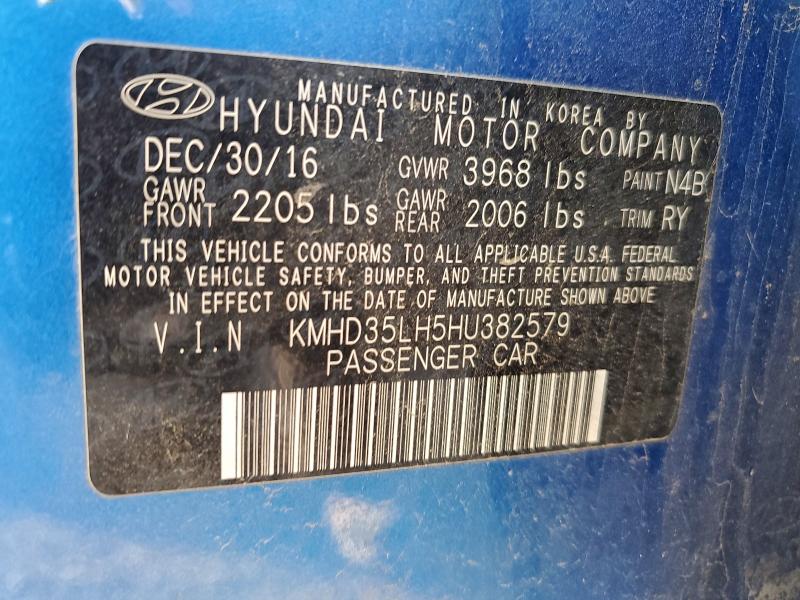 Продажа на аукционе авто 2017 Hyundai Elantra Gt, vin: KMHD35LH5HU382579, номер лота: 97396925